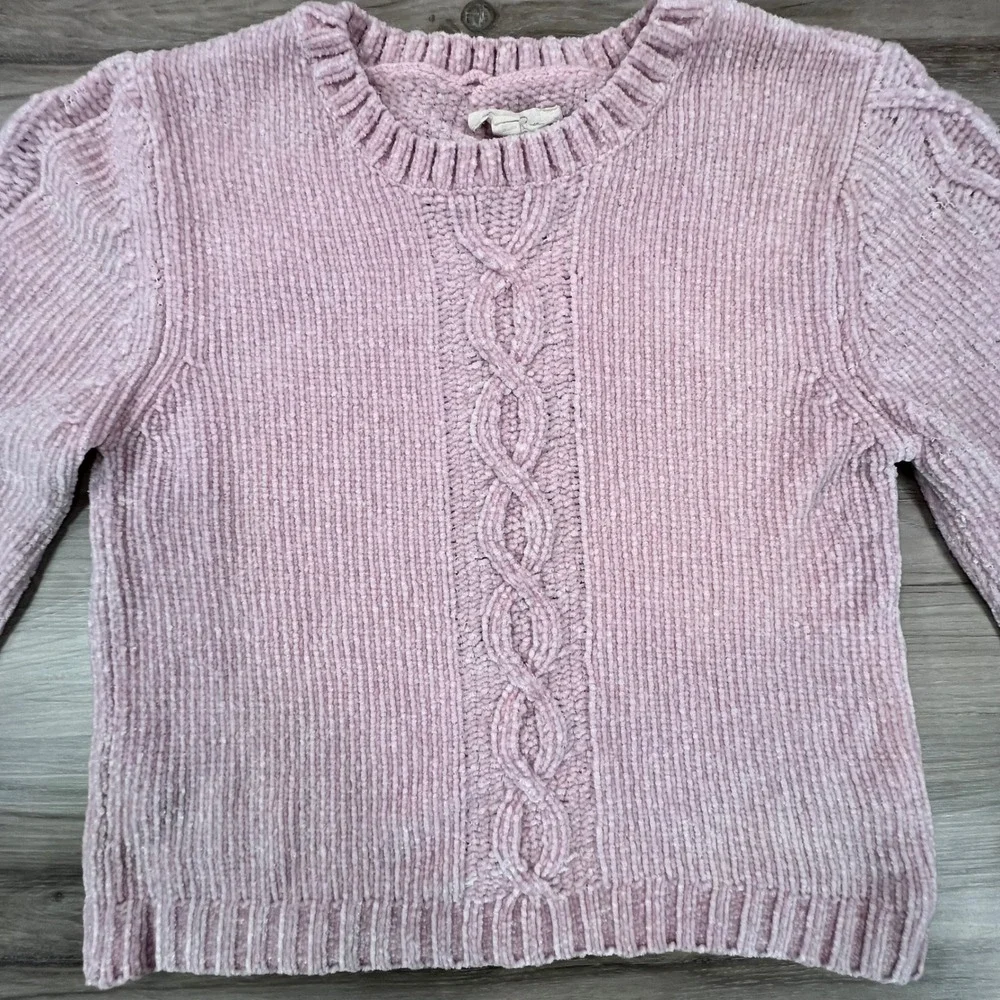 Jessica‎ Simpson M Knit Sweater Top Pink coquette cottagecore preppy boho Y2K